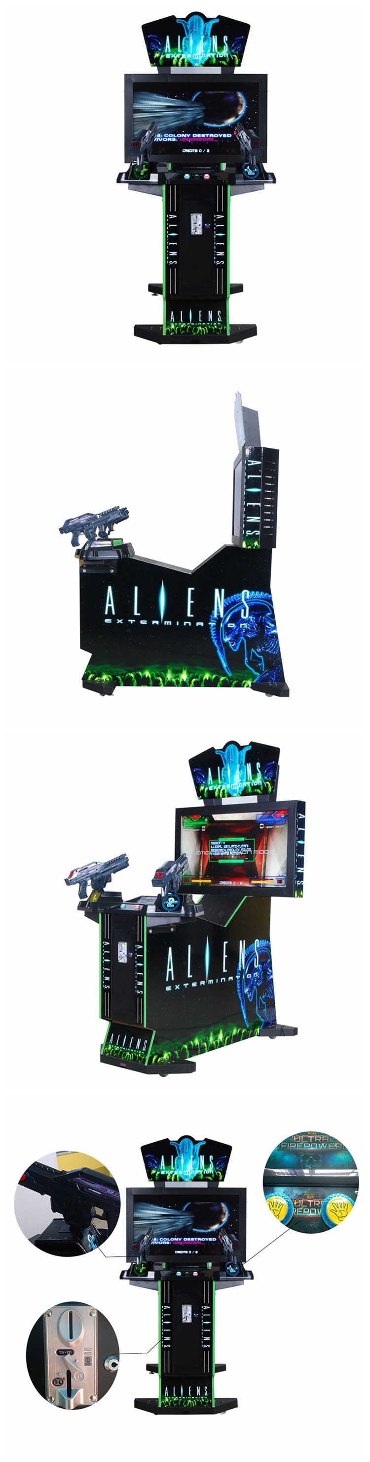 42-Inch Screen Alien Invasion-Adult Shooting Machine Arcade Game