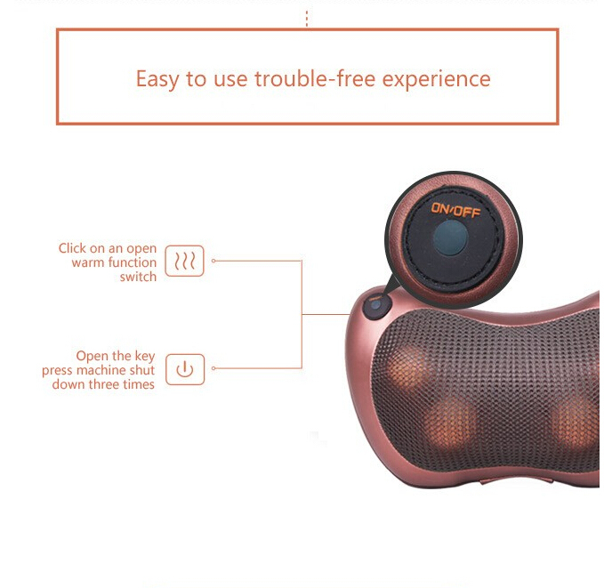 High Quality Electric Shiatsu Mini Massage Pillow with Heating