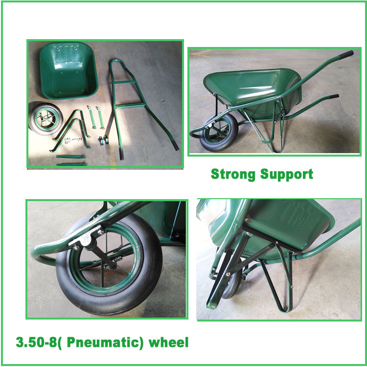 China Steel Wheelbarrow Cheap Wheelbarrow (WB6400)