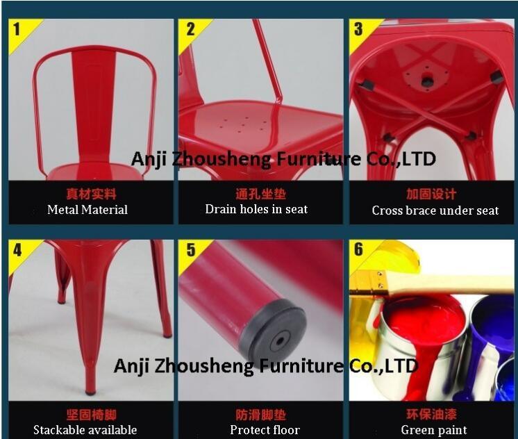 Factory Quality Metal Chairs with Arms Tolix Style