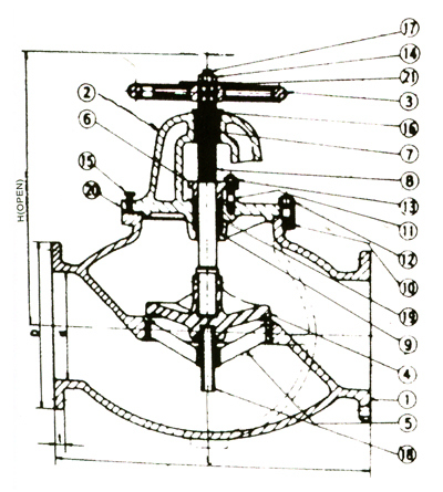 Marine Cast Iron Screw-Down Check Valve Globe Valve