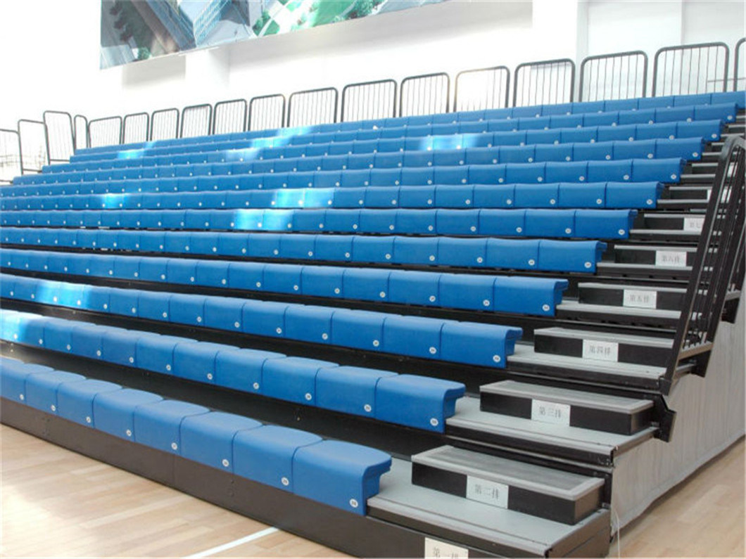 Telescopic Basketball Theater Seating Automatic Plastic Bleachers