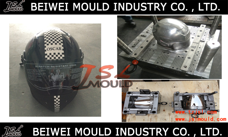 Customized Injection Plastic Motorcycle Half Open Full Face Helmet Mould