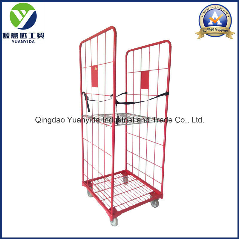 2-Sided Nestable Storage Hand Trolley/Roll Pallet/Roll Containers