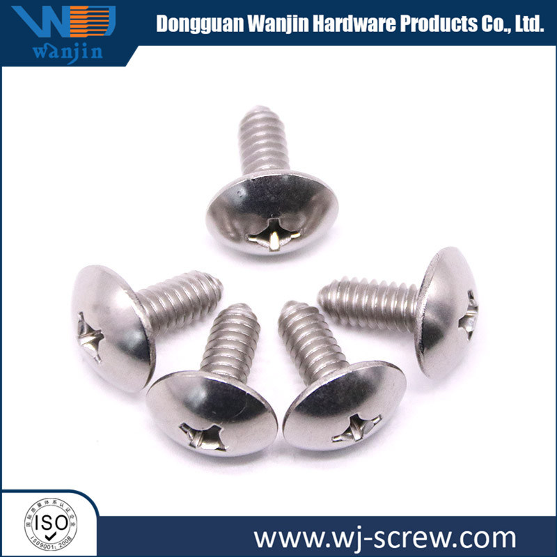 Nickel Customized Recessed Cross Round Head Stainless Steel Machine Screw