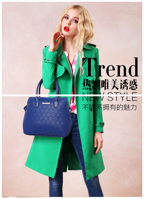 Fashion Lady Hand Bag Tote-Bag Women Leather Cosmetic Bag