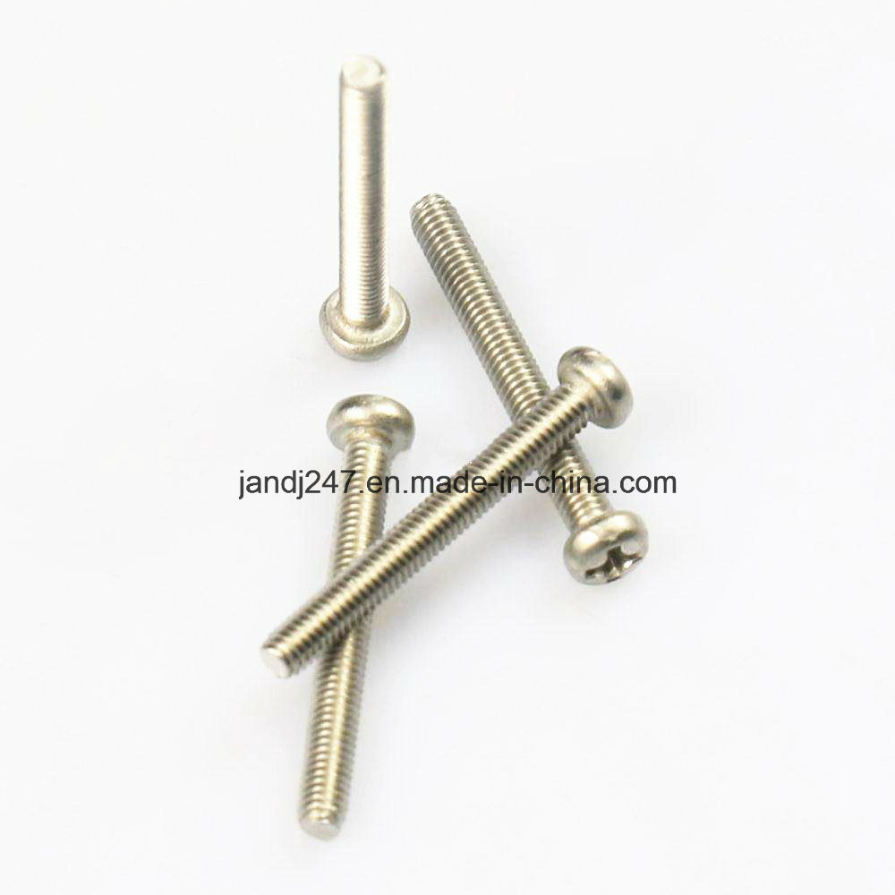 Phillips Pan Head White Zinc Machine Screw