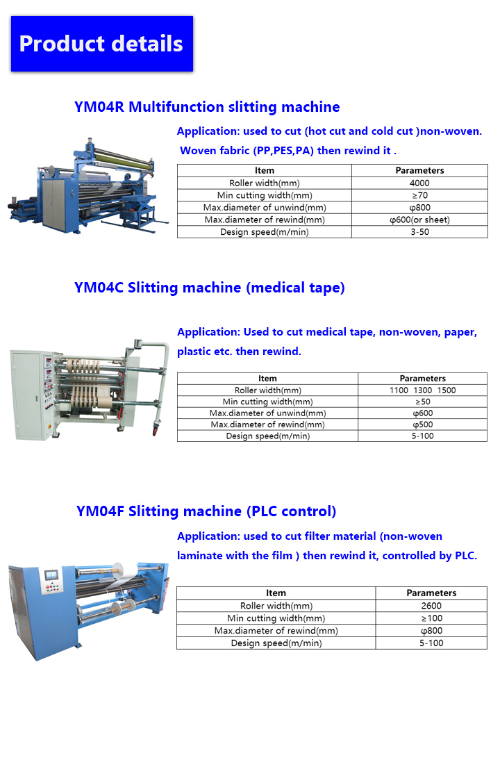 Ym04c Slitting Machine for Cutting Medical Tape