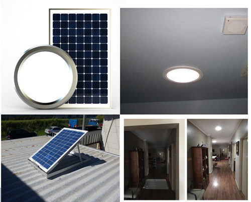 Low Price Solar Panel Powered LED Lights Round Skylights