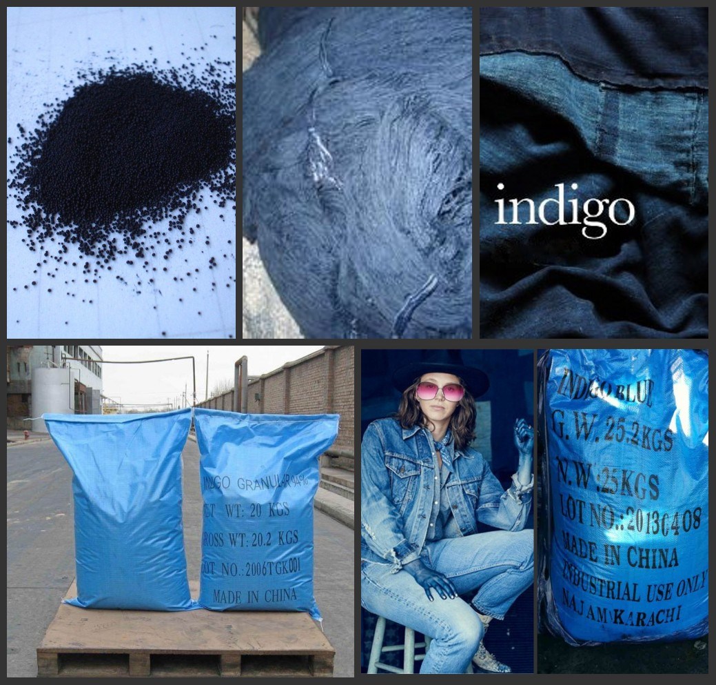 Textile Dyestuff Indigo Blue Vat Blue Dye Granulars 94%