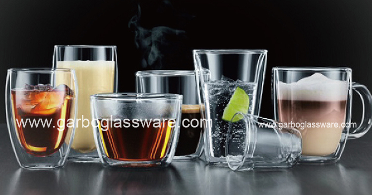 Large 400ml Pyrex Borosilicate Single Wall Glass Coffee Cups (GB530120400)