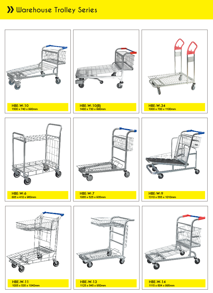 High Quality Steel Logistic Hand Cart for Warehouse Storage