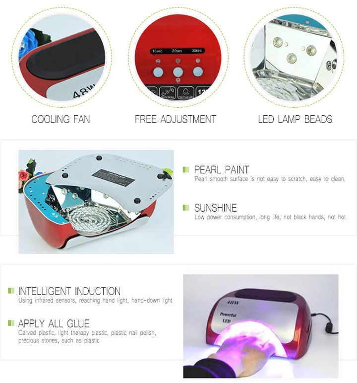 Nail Polish Dryer Electric Automatic Induction CCFL UV LED Nail Lamp