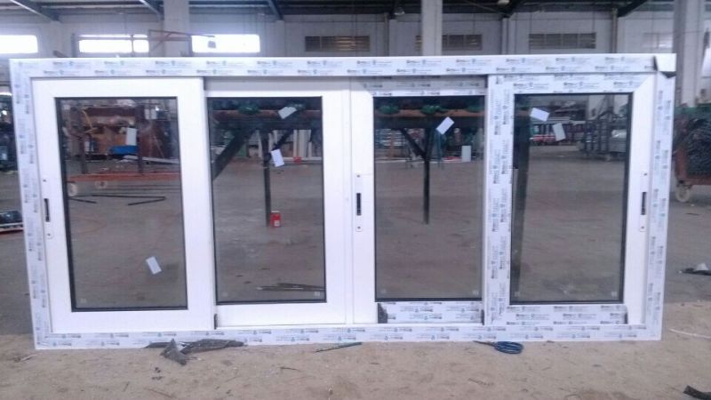 High Quality Water-Tight/Sound-Proof/Heat-Insulate PVC Sliding Window with Low-E Glass for Residential House