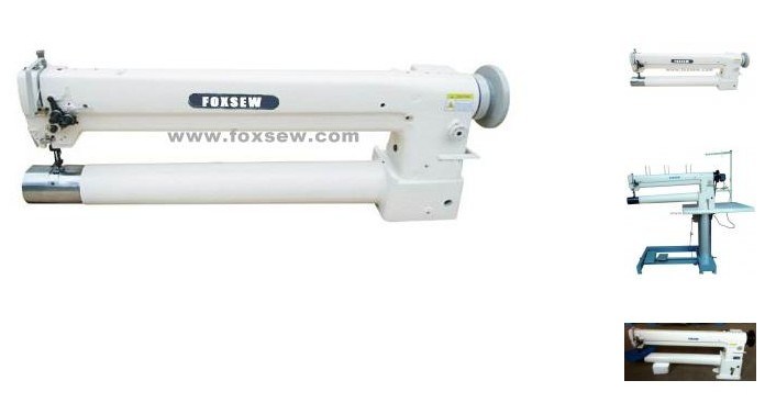 Double Needle Long Arm Cylinder Bed Unison Feed Sewing Machine