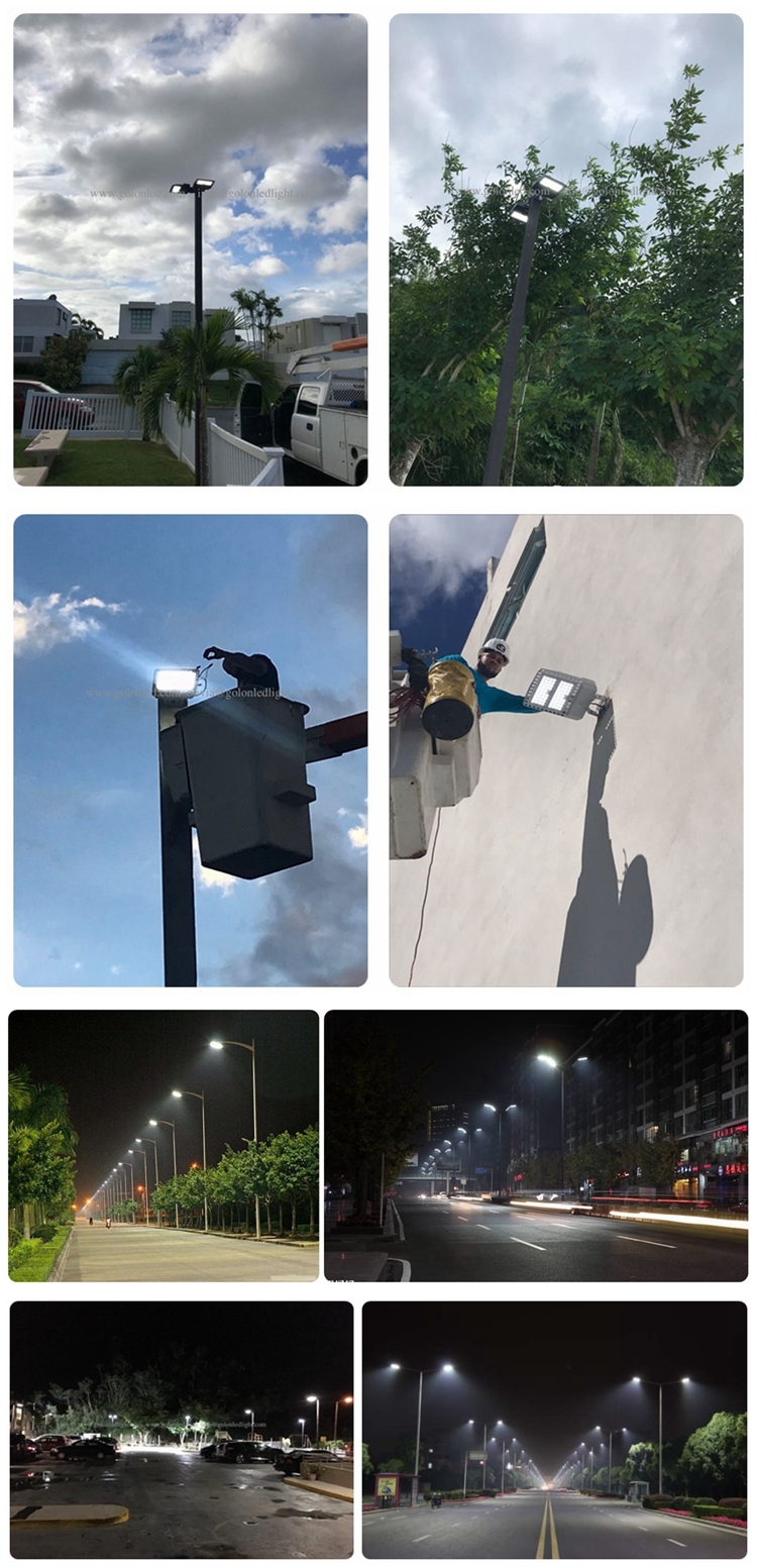 New Photocell Sensor 100-277V Outdoor LED Area Parking Lot Lamp Street Road Shoe Box Lighting 150W Shoebox 70W 100W 150W 200W 300W LED Street Light