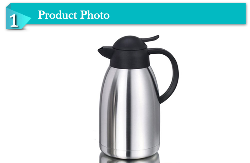 Double Layer Insulated Stainless Steel Body Plastic Handle Water Jug