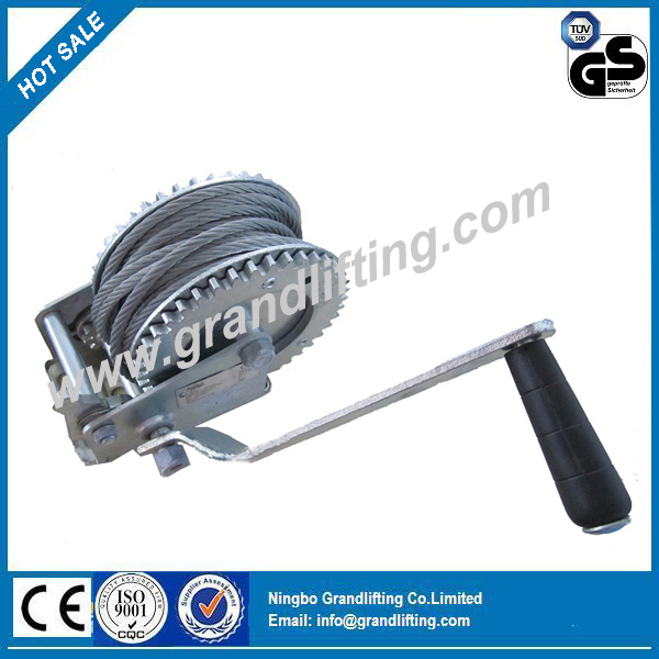 Industrial Hand Winch Wire Rope 1800lbs