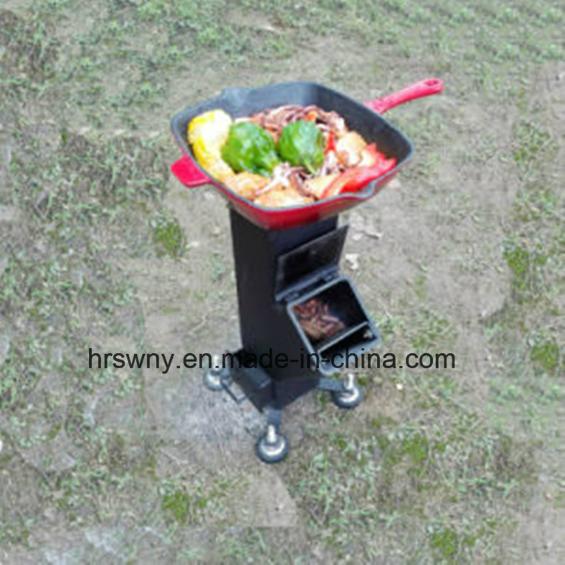 Portable Outdoor Firewood Stove Burning Wood Pellet and Wood