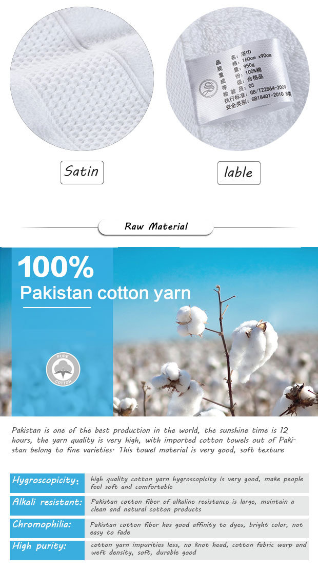 100% Cotton Towel Bath Hand Floor Face Towel Manufacturer (TOW-004)