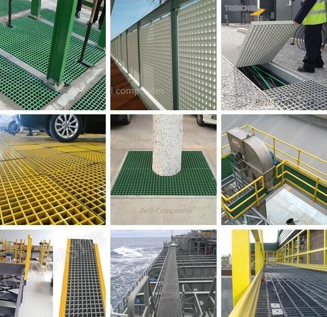 FRP Walkways, Glassfiber Panel Sheet, Fiberglass Molded and Pultruded Grating.