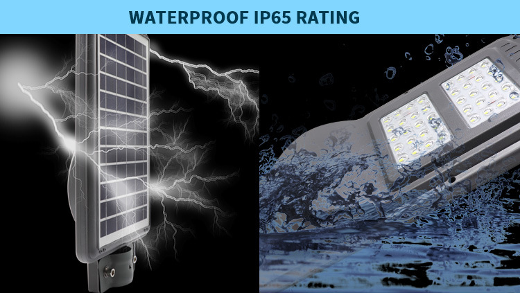 New SMD Motion Module 60 Integrated Energy Powered 60W Solar LED Street Light Poles for Street Lighting