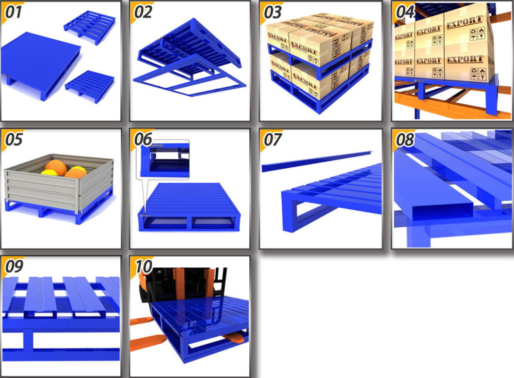 Customized Euro Steel Metal Pallets with Great Price