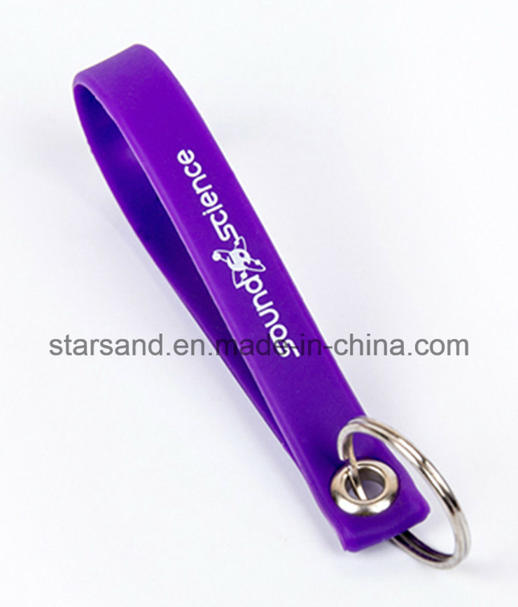 Promotional Eco-Friendly Soft Silicone Rubber Keychain, Custom Lovely Key Chain
