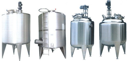 Stainless Steel Mixing Storage Tank with Sight Glass Manhole