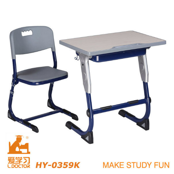 Customized College Students Reading Desk and Chair for School (Adjustable aluminuim)
