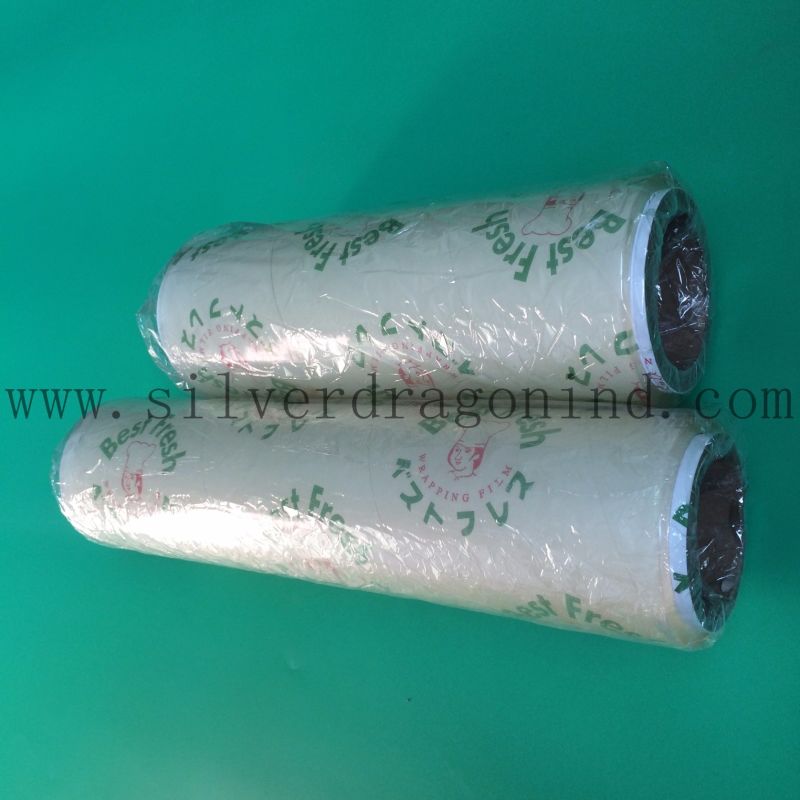 12mic PVC Fruit Stretch Film with Custom Band