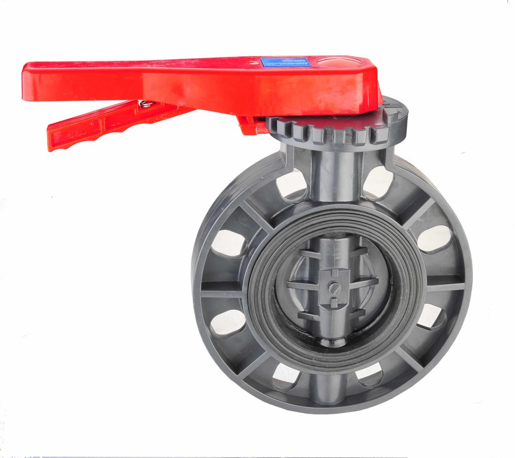 Plastic UPVC PVC Butterfly Valve /Industrial Valve/Water Valve EPDM Seal with Manual Level Handle (GT218)