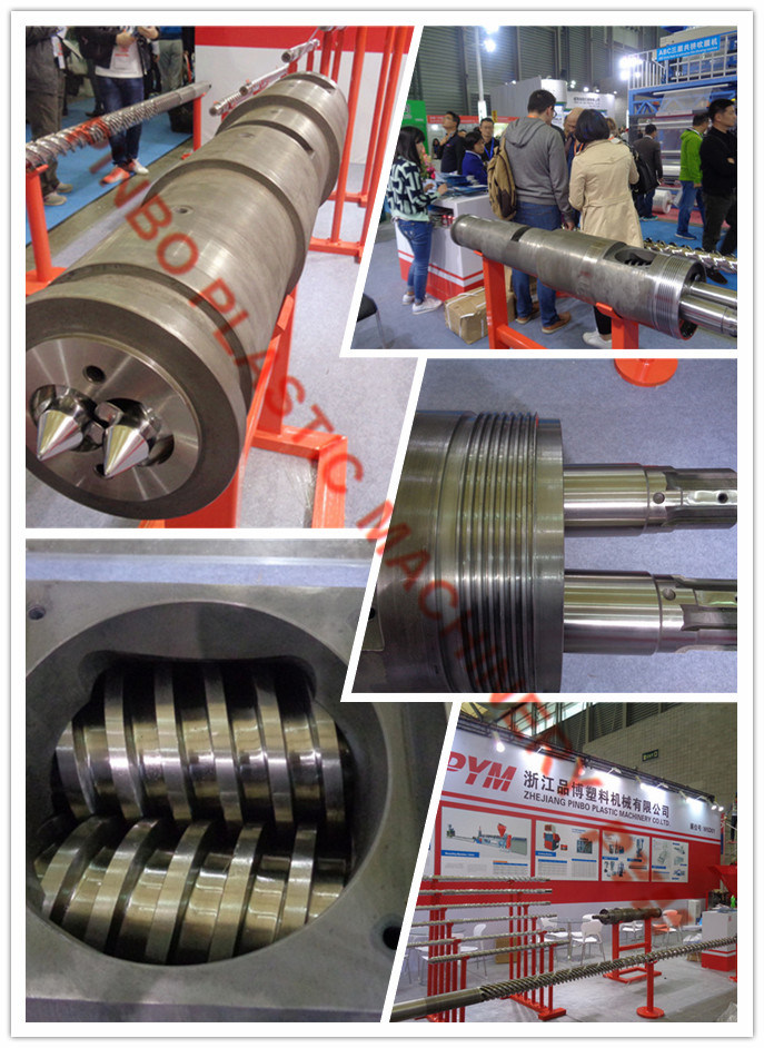 ABS Pipe Twin Conical Screw Barrel