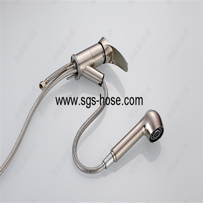 Sink Mixer Taps Pull out Hose Spray Brushed Basin Tap