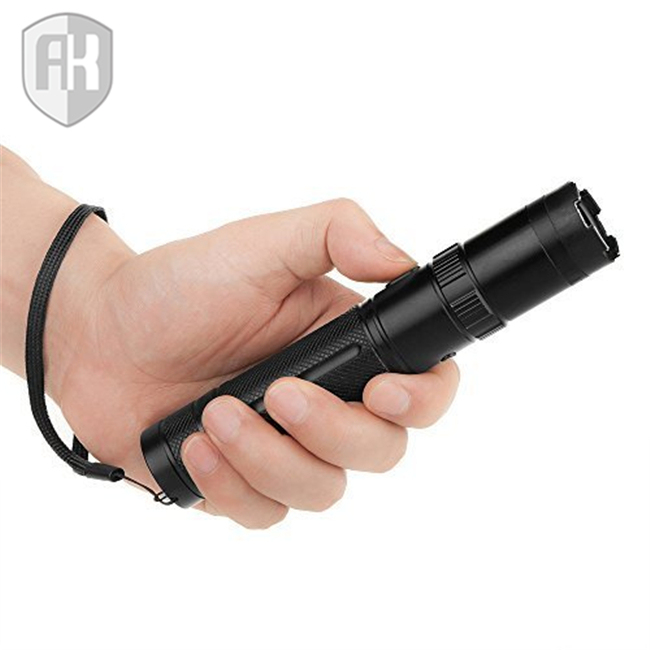 910 Small Portable Electric Shock Stick Self-Defense Stun Gun Riot Flashlight