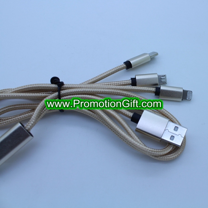 3 in 1 USB Charging Data Cable