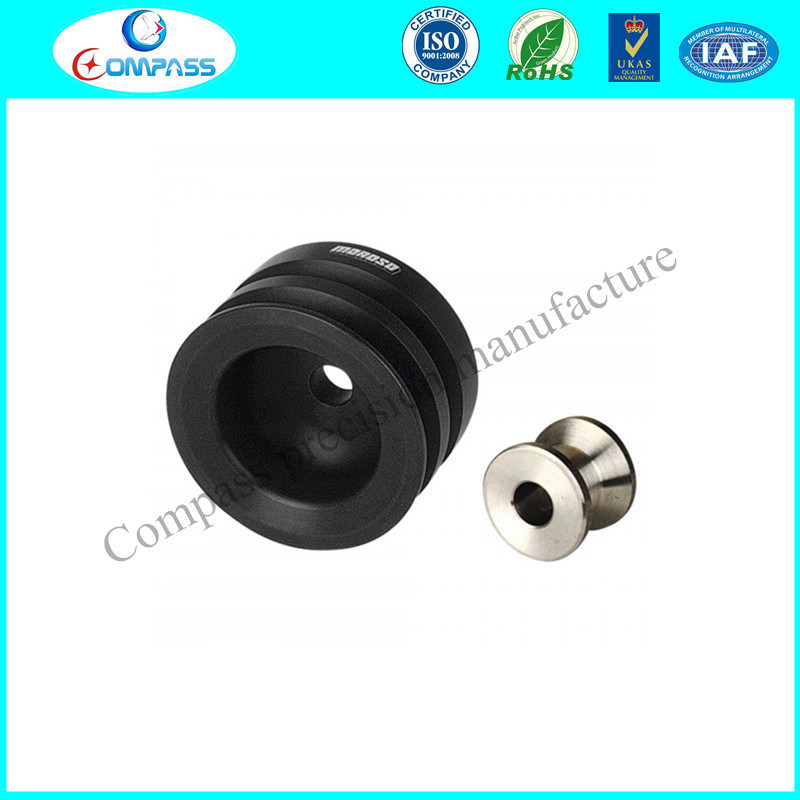 Customized CNC Machined Aluminum Anodizing Belt Wheel Groove Hub Pulley