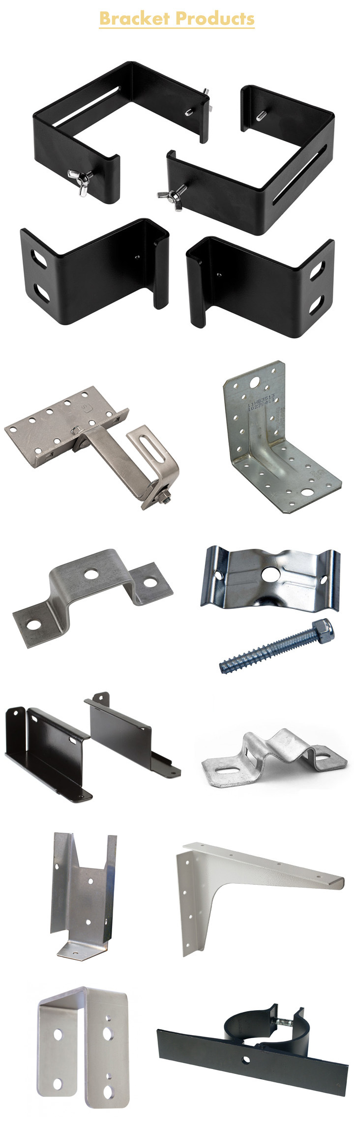 Custom Galvanized Metal Stamping Mounting Brackets