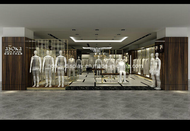 Luxury European Style Display Fixtures for Men Clothing Retail Shop