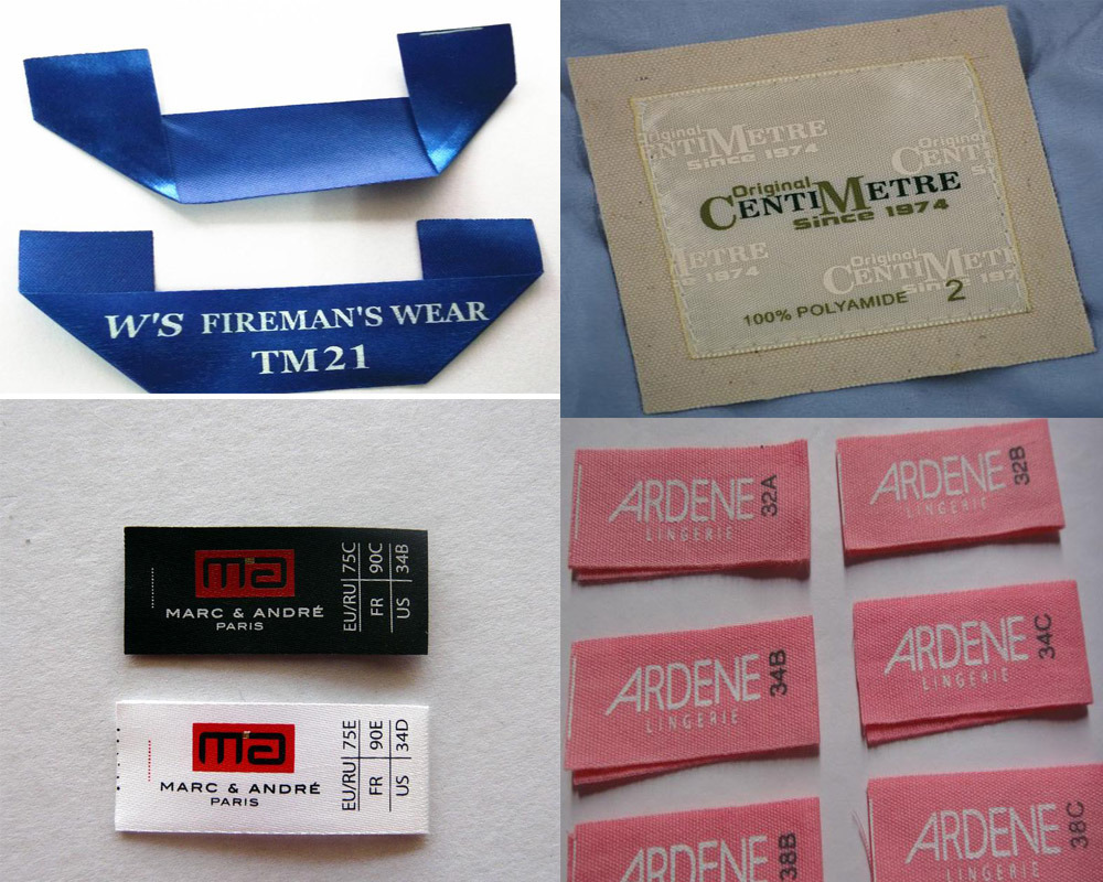 Custom Woven Label Clothing Woven Size Label