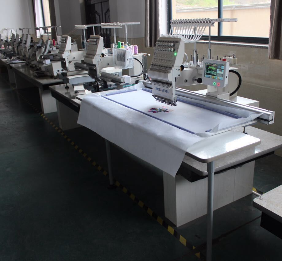 Big Embroidery Area One Head 15 Needle Flat Embroidery Machine for Hat T-Shirt Logo Multi Function Embroidery