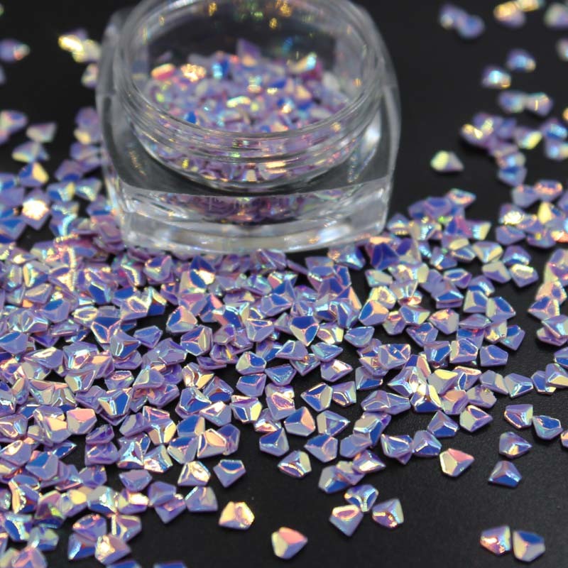 3D Diamond Shape Holographic Bulk Glitter Flakes Decoration