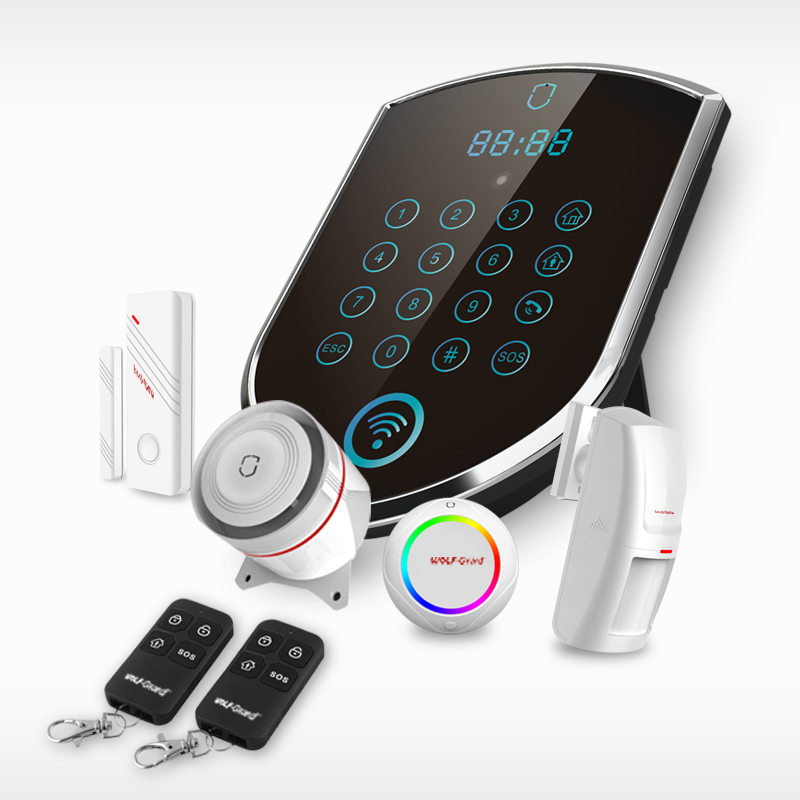 Wireless WiFi Home Security Burglar GSM Alarm with APP Control
