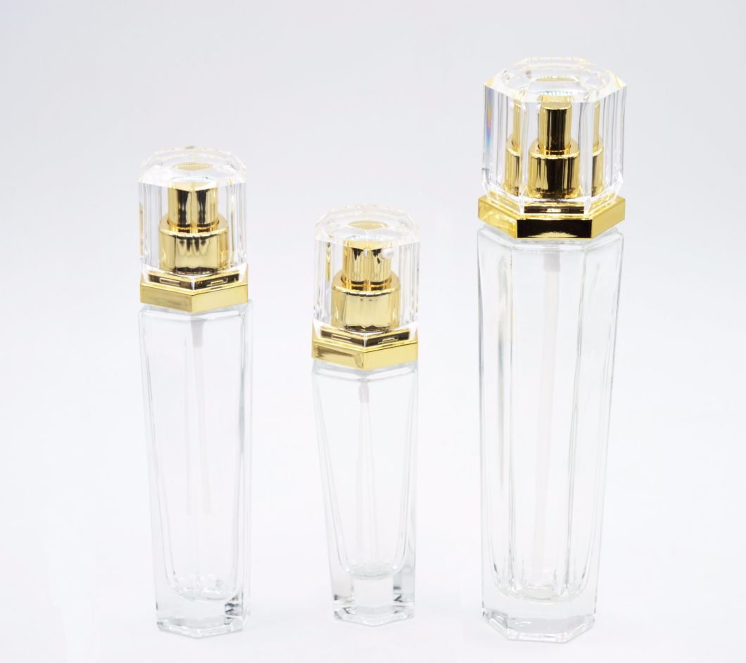 Cosmetic Glass Lotion Bottle, Glass Lotion Bottle with Sprayer