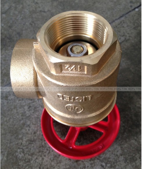 65mm 2.5 Inch Brass Fire Hose Angle Valve