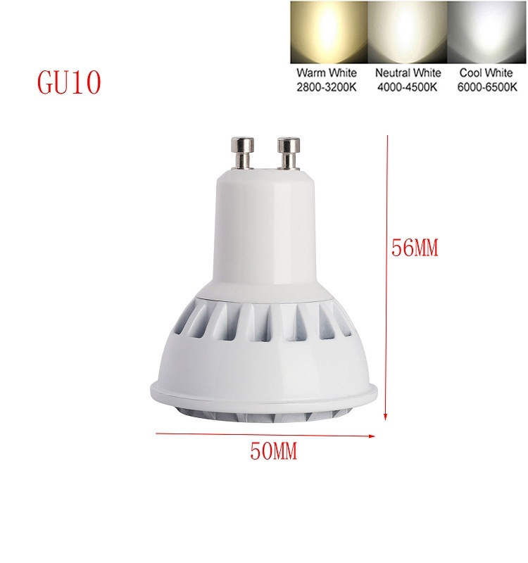 Ultra Brighter LED Spotlight Lamp Bulb GU10 MR16 E26 E27 SMD3030 4W White