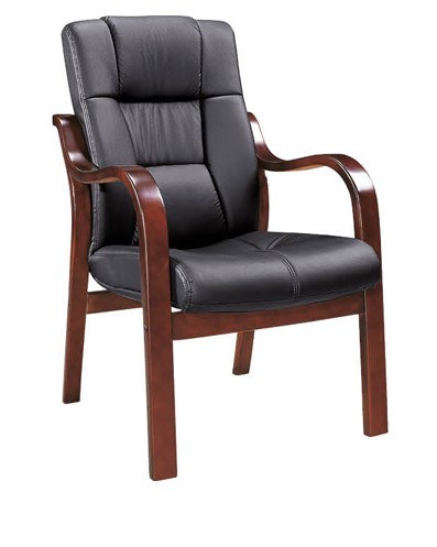 Modern Wooden Lounge Leisure Solid Wood Frame Visitor Guest Chair