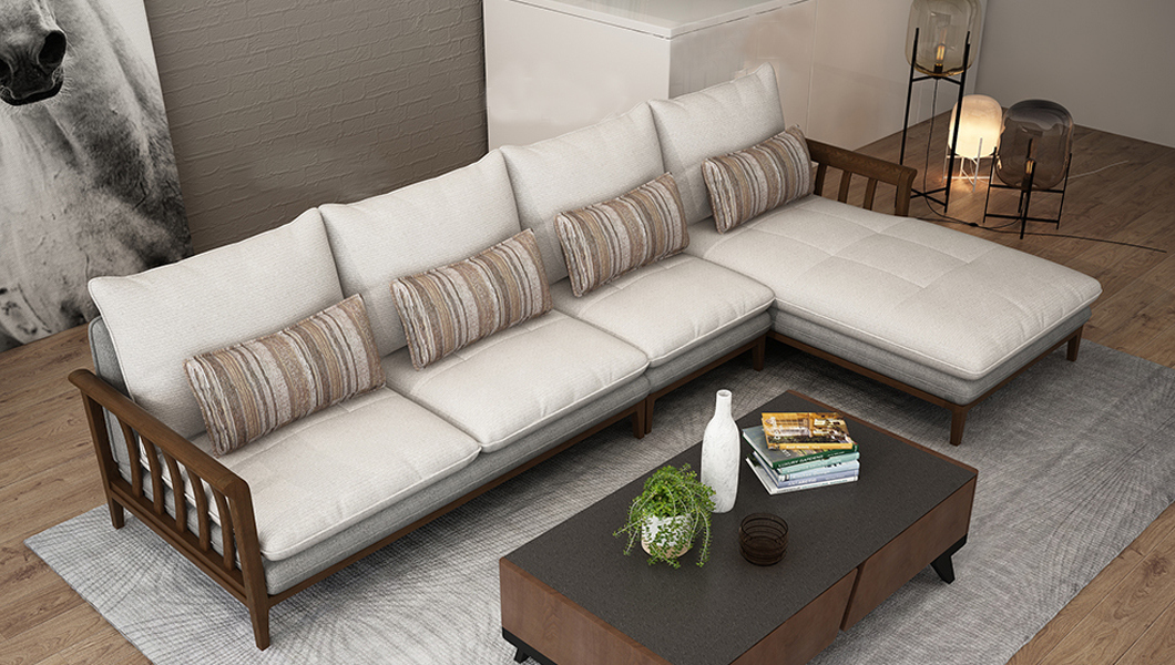 Good Design Popular Nordic Fabric Sofa