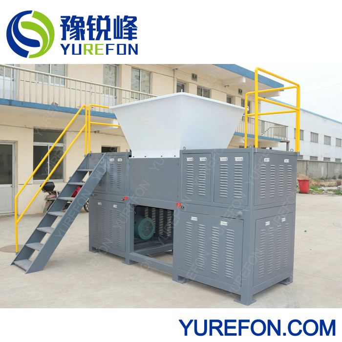 Plastic Bag and Metal Chipper Two Shaft Shredder Recycling Machine