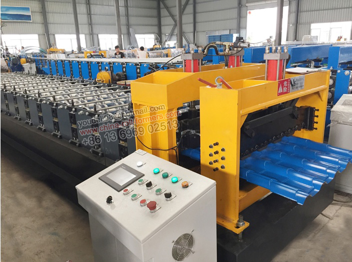 PPGI Glazed Roof Tile Roll Forming Machine